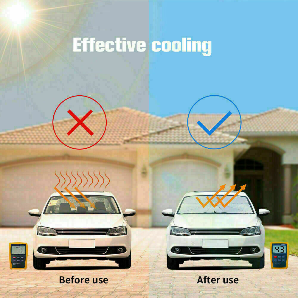 Car Sun Shade Protector Parasol Auto Front Window Sunshade Covers Car Sun Protector Interior Windshield Protection Accessories