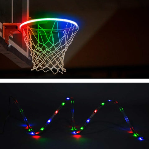 Image of EZK20 LED Basketball Hoop Solar Lights LED Strip Lamp Perfect for Night Outdoors Training
