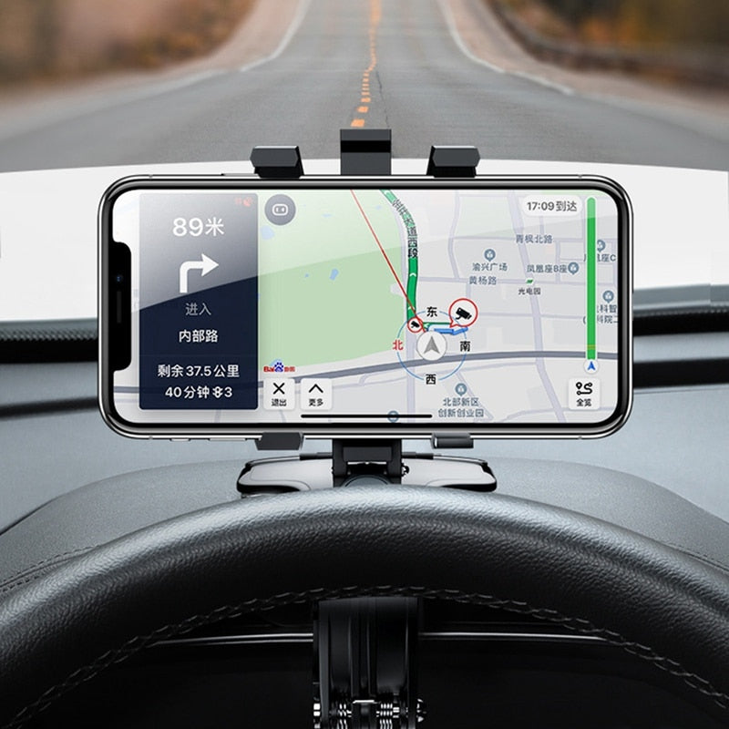 Multifunction Car Dashboard Mobile Phone Holder Adjustable 360 Degrees Rotation