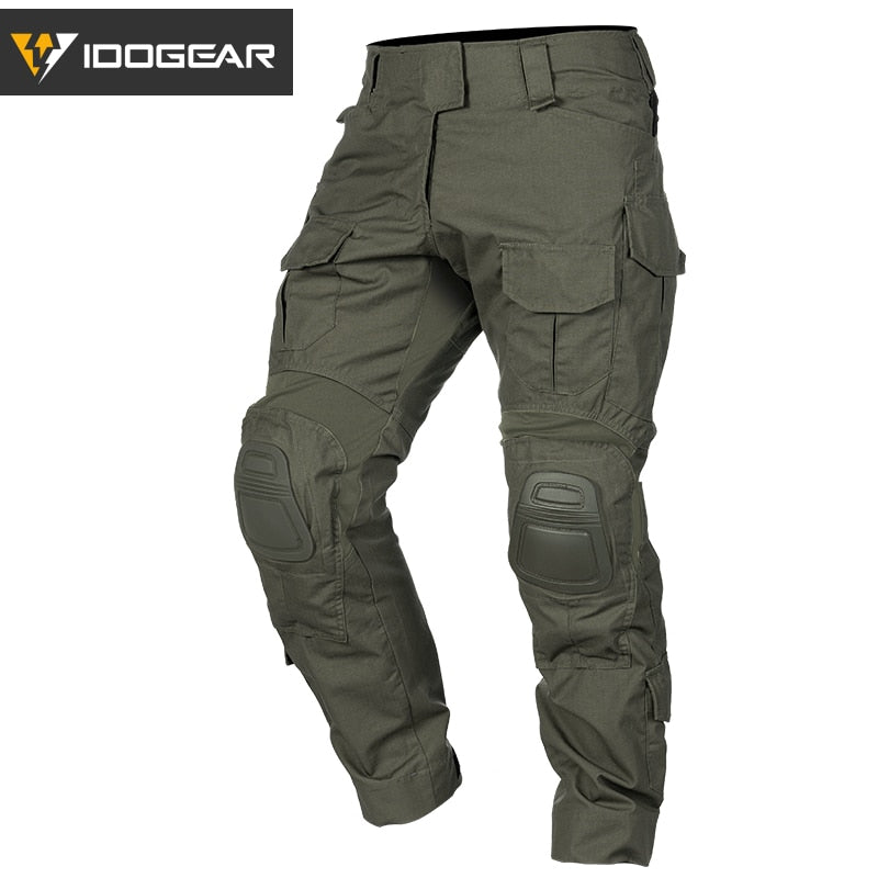 IDOGEAR Tactical G3 Pants Airsoft Combat Trousers Military Army  Tactical  Bdu Camouflage Pants Winter Sports 3205