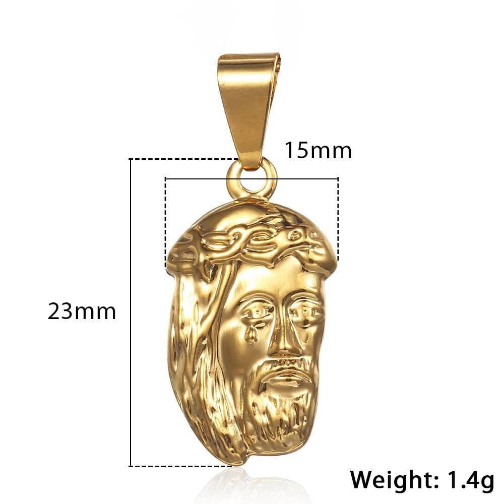 2020 New Gold Color Pendant Necklace for Women Men  Jesus Cross Queen Elizabeth Portrait Charm Fashion Jewelry Accessories GPM01