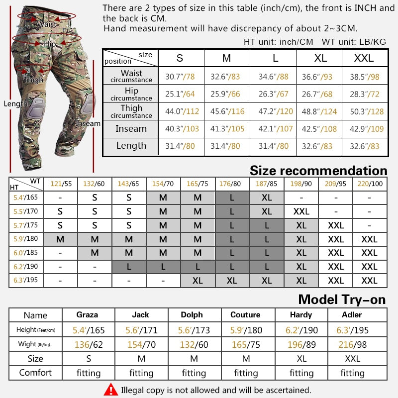 IDOGEAR Tactical G3 Pants Airsoft Combat Trousers Military Army  Tactical  Bdu Camouflage Pants Winter Sports 3205