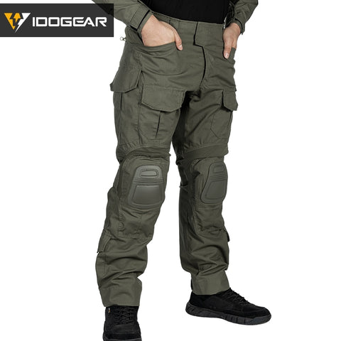 Image of IDOGEAR Tactical G3 Pants Airsoft Combat Trousers Military Army  Tactical  Bdu Camouflage Pants Winter Sports 3205