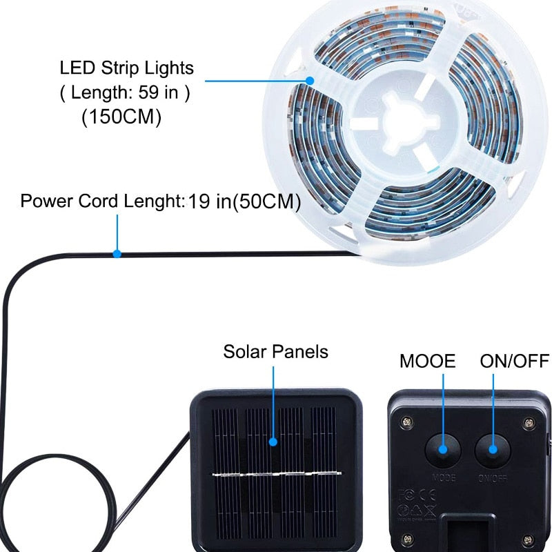 EZK20 LED Basketball Hoop Solar Lights LED Strip Lamp Perfect for Night Outdoors Training