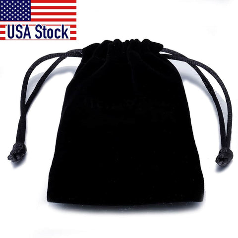 Image of Drawstring Black Velvet Bag Multi Size 7cm*8cm Jewelry Packaging Velvet Bag Gift Bag BAG01Z6