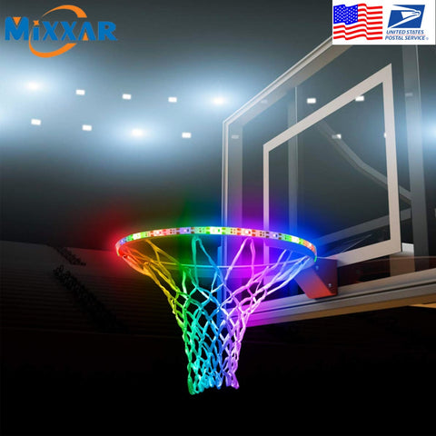 Image of EZK20 LED Basketball Hoop Solar Lights LED Strip Lamp Perfect for Night Outdoors Training
