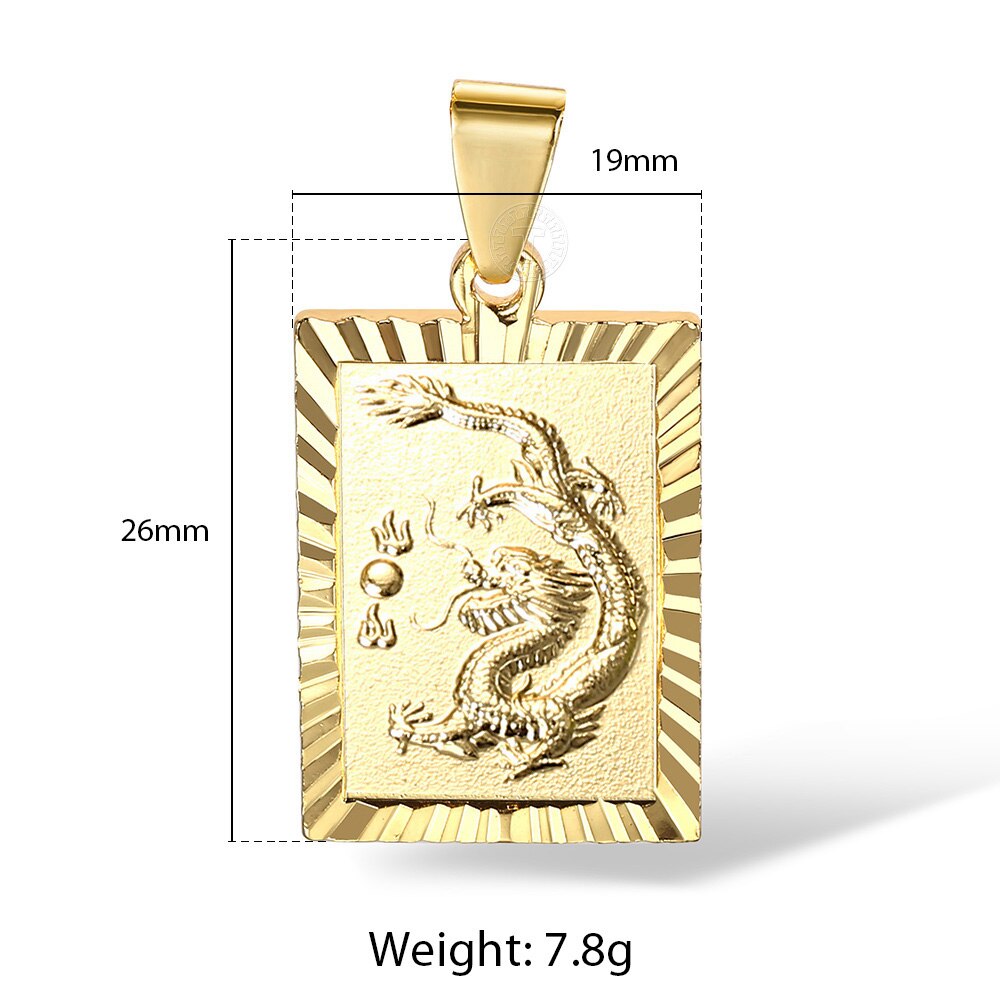 2020 New Gold Color Pendant Necklace for Women Men  Jesus Cross Queen Elizabeth Portrait Charm Fashion Jewelry Accessories GPM01