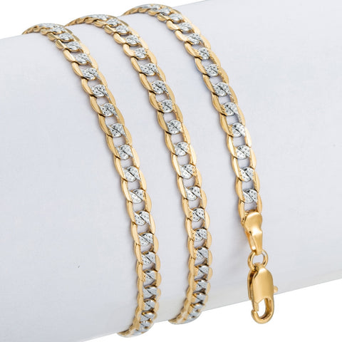 Image of Trendsmax Gold Chain Necklace Men Women Cuban Link Chain Male Necklace Fashion Men's Jewelry Wholesale Gifts 4mm GN64