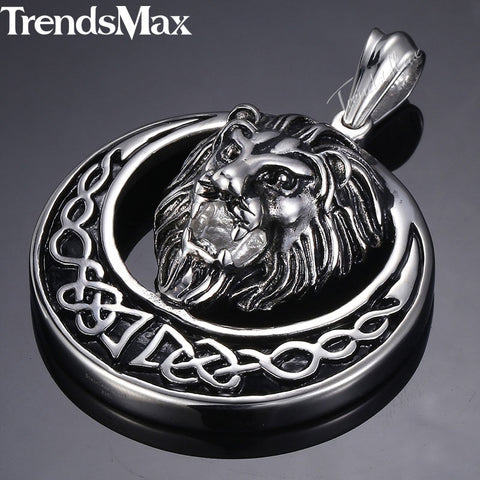 Image of Dropshipping 2018 Lion Pendant Necklace For Men Gold Black Silver color Stainless Steel Chain Necklace Men Hip Hop Jewelry HP97