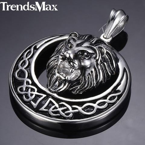Image of Dropshipping 2018 Lion Pendant Necklace For Men Gold Black Silver color Stainless Steel Chain Necklace Men Hip Hop Jewelry HP97