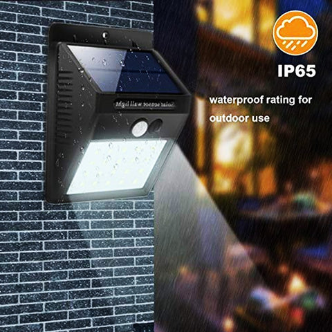 Image of EZK20 Security Solar Lights Wireless Waterproof 20 LED Motion Sensor Outdoor 3 Modes Night Lamp for Yard Garden