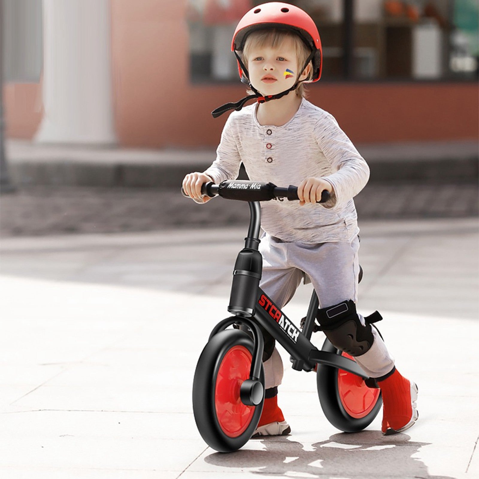 4-In-1 Children Bike With Training Wheels And Pedals  Balance Bike For 2-6 Age
