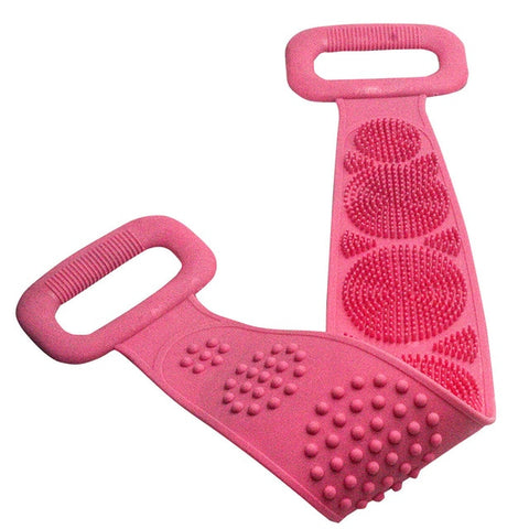 Image of Magic Silicone Brushes Bath Towels Rubbing Back Mud Peeling Body Massage Shower Extended Scrubber Skin Clean Brushes Bathroom
