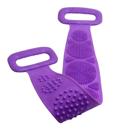 Image of Magic Silicone Brushes Bath Towels Rubbing Back Mud Peeling Body Massage Shower Extended Scrubber Skin Clean Brushes Bathroom