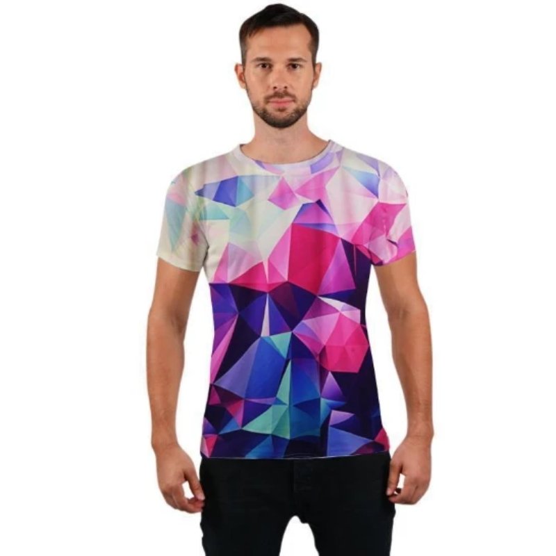 Color Blocks 3D Printed T-Shirt - Alexecom.com