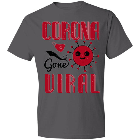 Image of Corona gone Viral Lightweight T-Shirt 4.5 oz - Alexecom.com