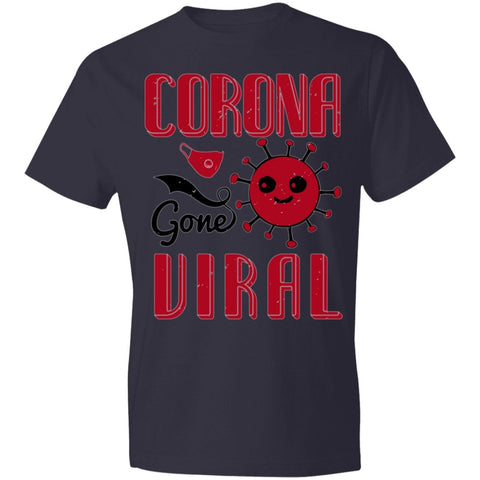 Image of Corona gone Viral Lightweight T-Shirt 4.5 oz - Alexecom.com