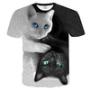 Couple cat print short sleeve - Alexecom.com