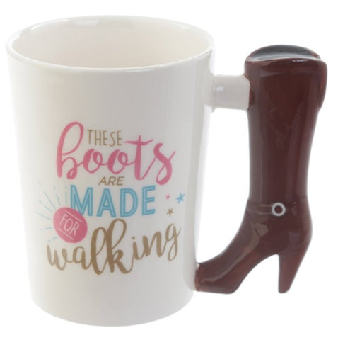 Image of Cute Makeup Tools Mug Creative Boots High Heels Hair Dryer Scepter Handle Ceramic Mug - Alexecom.com