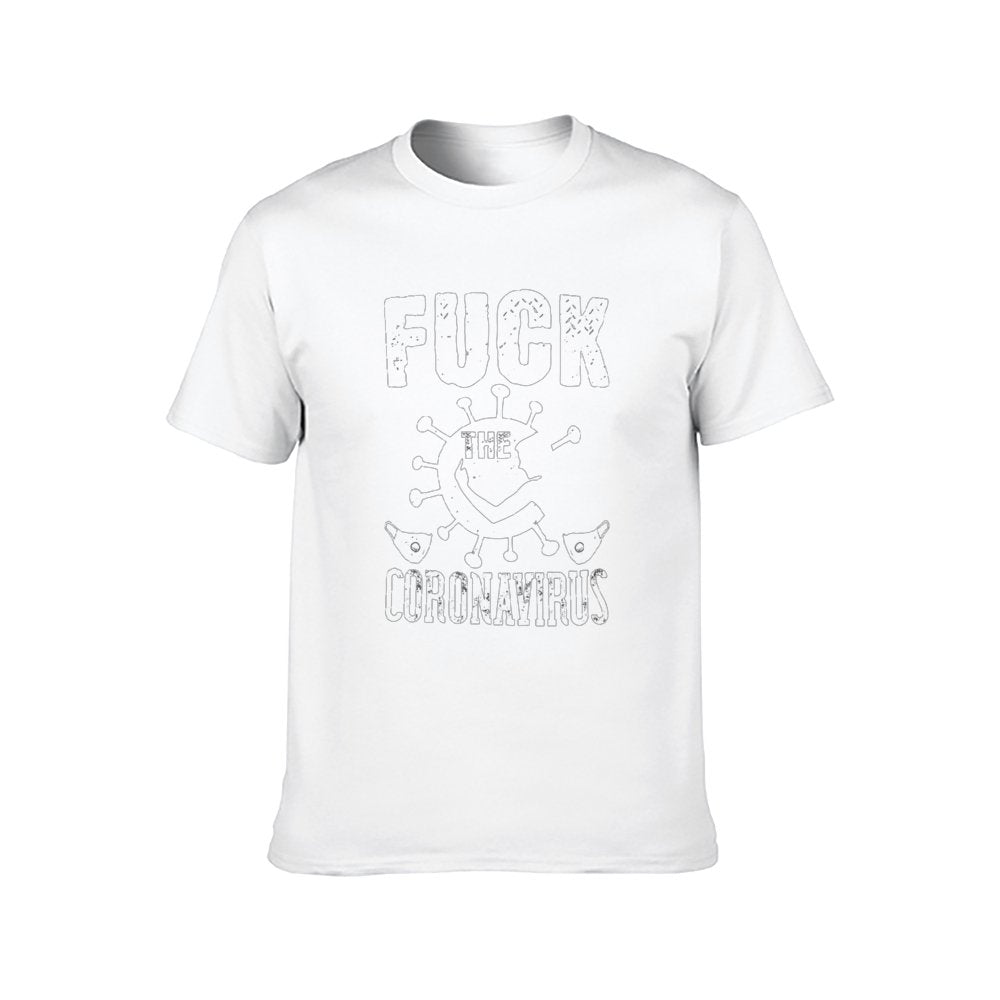 Double Side Printed F Corona T-Shirt for Men, Adult Cotton Short Sleeve Tee - Alexecom.com
