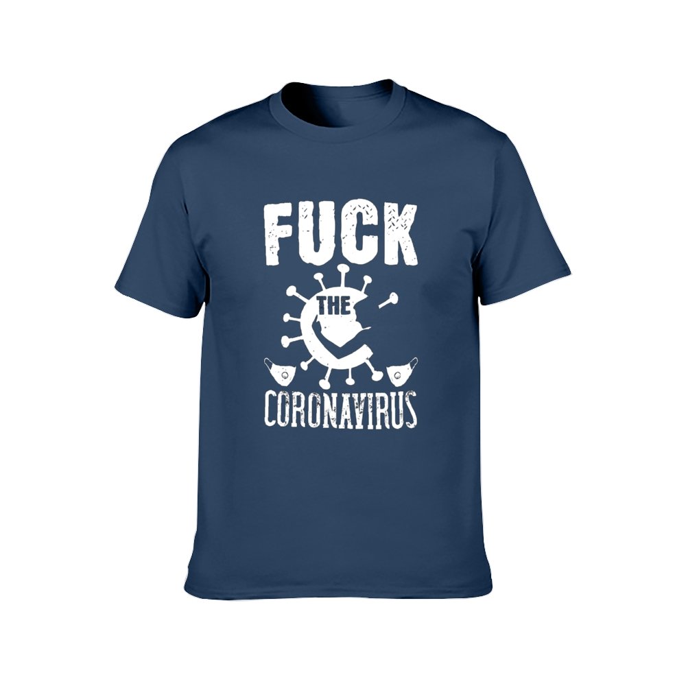 Double Side Printed F Corona T-Shirt for Men, Adult Cotton Short Sleeve Tee - Alexecom.com
