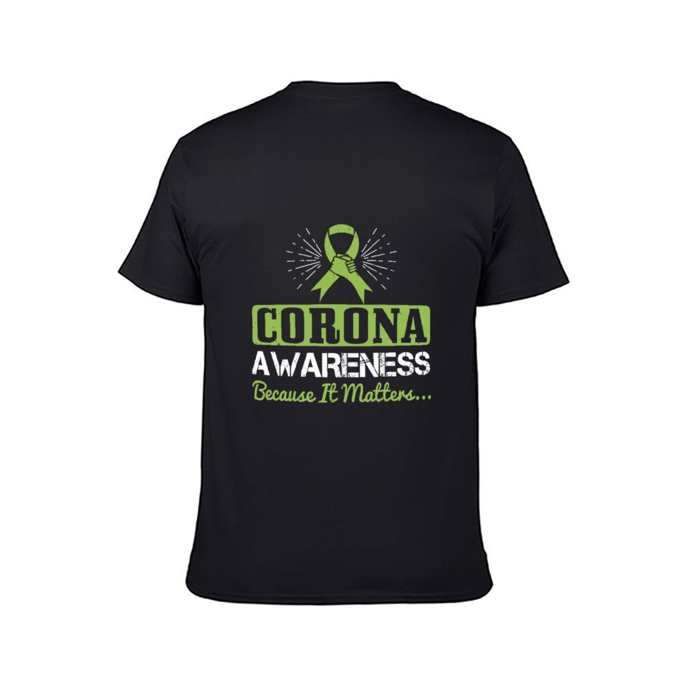 Double Sided Co Awareness T-Shirt for Men, Adult Cotton Short Sleeve Tee - Alexecom.com
