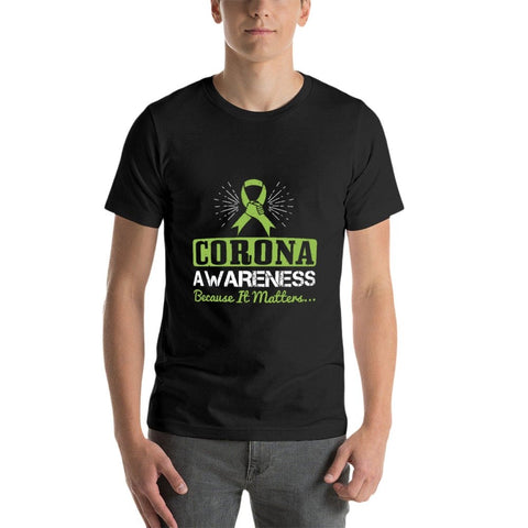 Image of Double Sided Co Awareness T-Shirt for Men, Adult Cotton Short Sleeve Tee - Alexecom.com