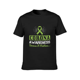 Double Sided Co Awareness T-Shirt for Men, Adult Cotton Short Sleeve Tee - Alexecom.com