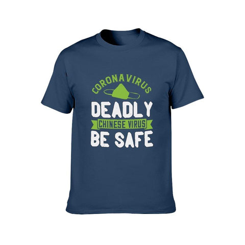 Image of Double Sided Corona Deadly T-Shirt for Men, Adult Cotton Short Sleeve Tee - Alexecom.com