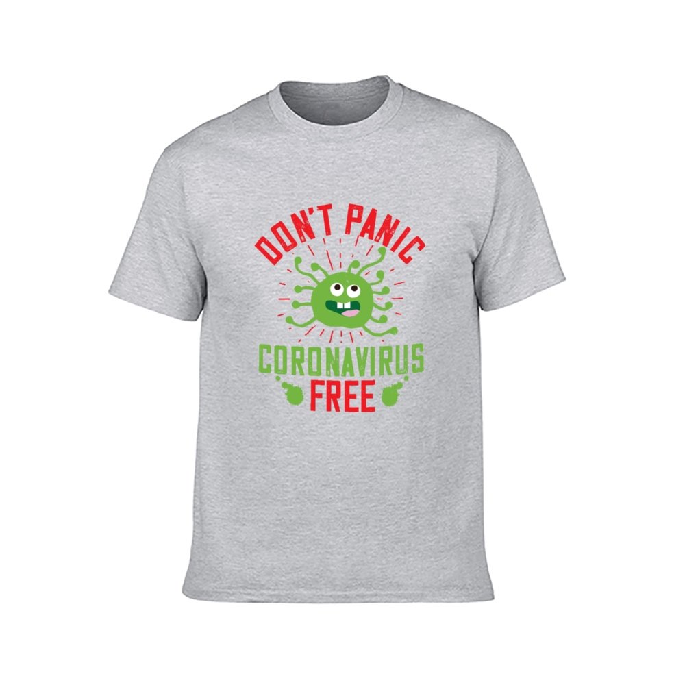 Double Sided Corona Is Free T-Shirt for Men, Adult Cotton Short Sleeve Tee - Alexecom.com