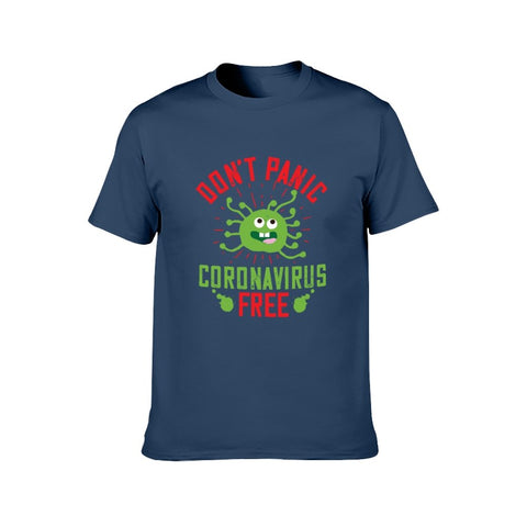 Image of Double Sided Corona Is Free T-Shirt for Men, Adult Cotton Short Sleeve Tee - Alexecom.com