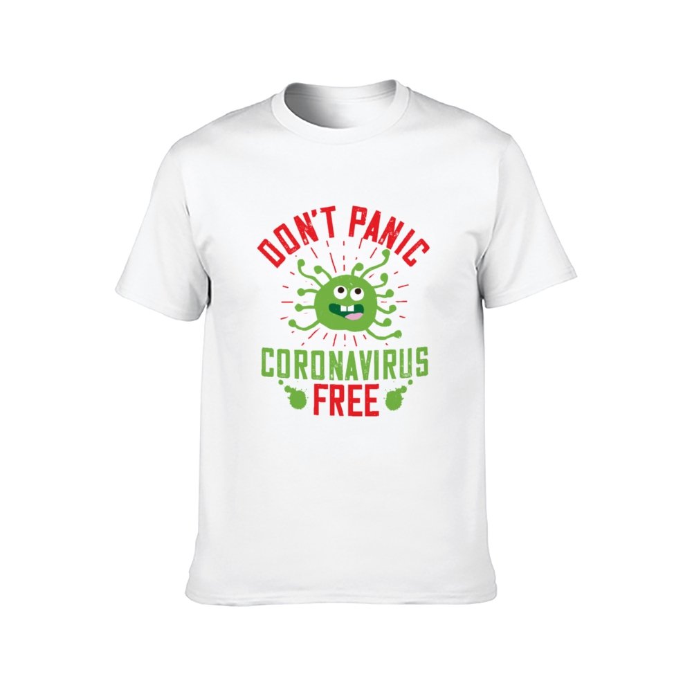 Double Sided Corona Is Free T-Shirt for Men, Adult Cotton Short Sleeve Tee - Alexecom.com