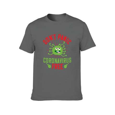 Image of Double Sided Corona Is Free T-Shirt for Men, Adult Cotton Short Sleeve Tee - Alexecom.com