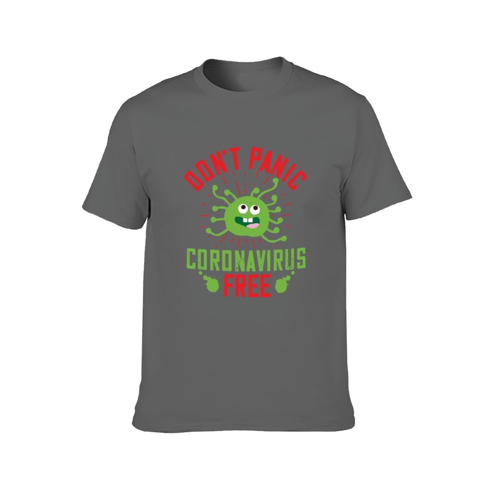 Double Sided Corona Is Free T-Shirt for Men, Adult Cotton Short Sleeve Tee - Alexecom.com