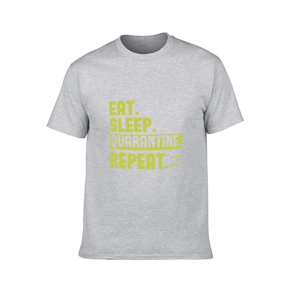 Double Sided Eat Sleep T-Shirt for Men, Adult Cotton Short Sleeve Tee - Alexecom.com