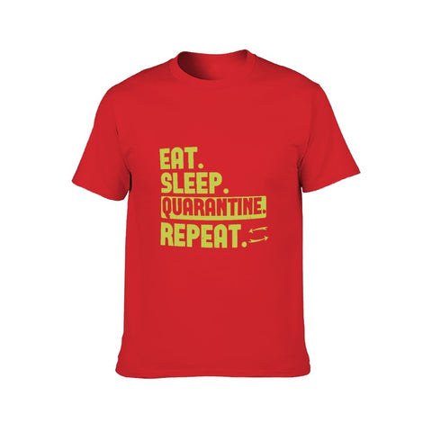 Image of Double Sided Eat Sleep T-Shirt for Men, Adult Cotton Short Sleeve Tee - Alexecom.com