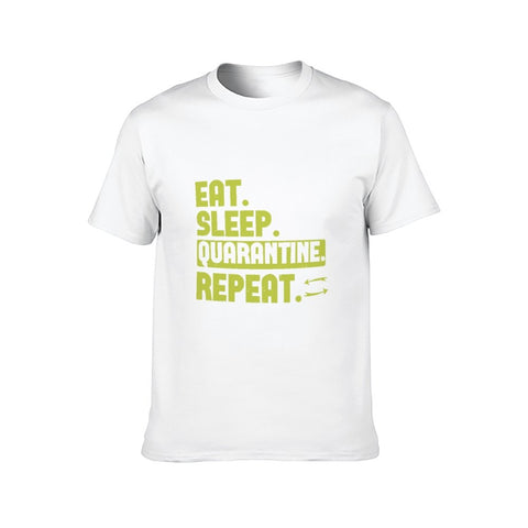 Image of Double Sided Eat Sleep T-Shirt for Men, Adult Cotton Short Sleeve Tee - Alexecom.com