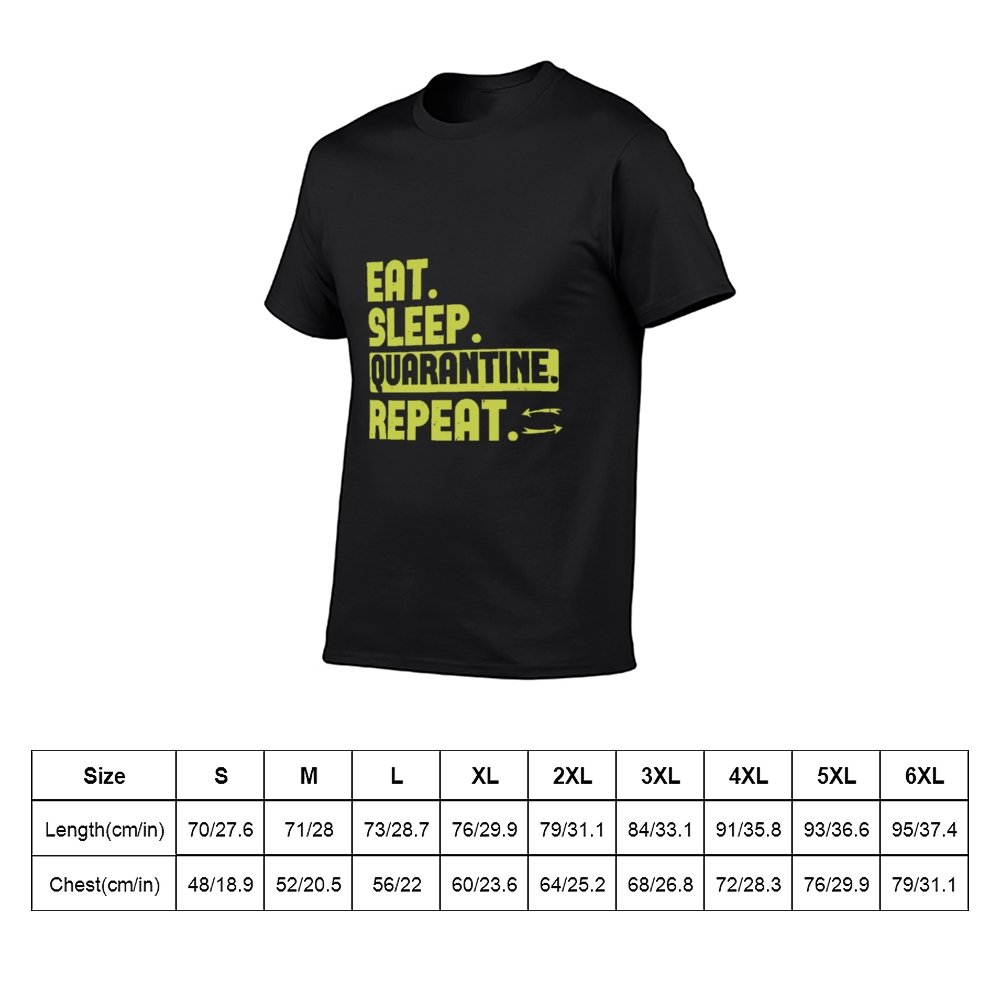 Double Sided Eat Sleep T-Shirt for Men, Adult Cotton Short Sleeve Tee - Alexecom.com
