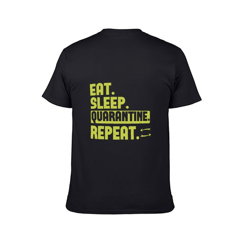 Image of Double Sided Eat Sleep T-Shirt for Men, Adult Cotton Short Sleeve Tee - Alexecom.com