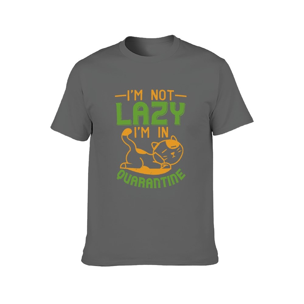 Double Sided I Am not Lazy T-Shirt for Men, Adult Cotton Short Sleeve Tee - Alexecom.com