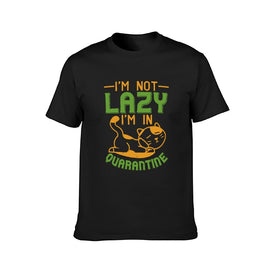 Double Sided I Am not Lazy T-Shirt for Men, Adult Cotton Short Sleeve Tee - Alexecom.com