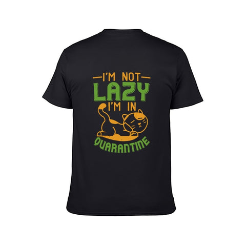 Image of Double Sided I Am not Lazy T-Shirt for Men, Adult Cotton Short Sleeve Tee - Alexecom.com