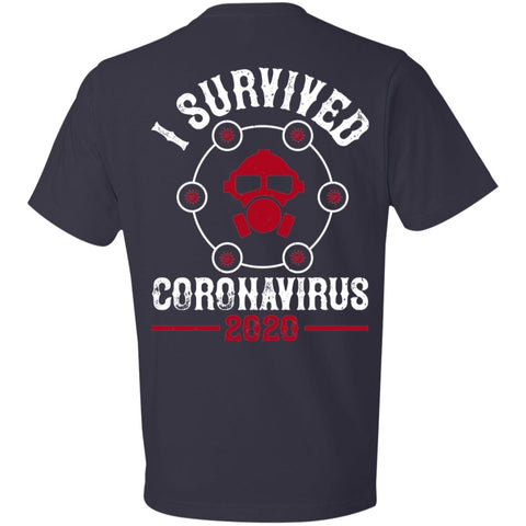 Image of Double Sided I Survive Coronavirus 2020 Lightweight T-Shirt 4.5 oz - Alexecom.com