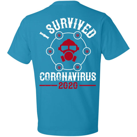 Image of Double Sided I Survive Coronavirus 2020 Lightweight T-Shirt 4.5 oz - Alexecom.com