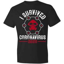 Double Sided I Survive Coronavirus 2020 Lightweight T-Shirt 4.5 oz - Alexecom.com