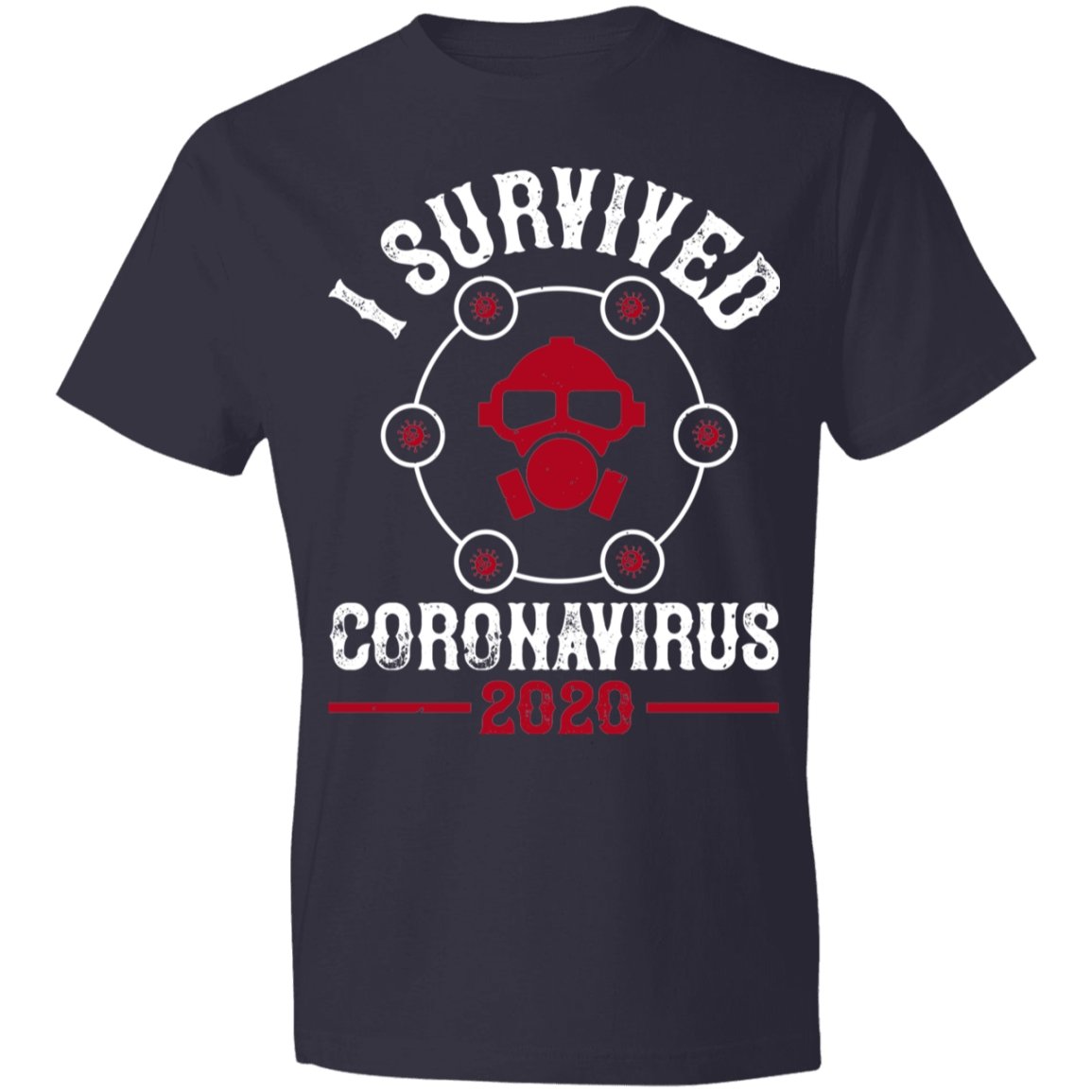 Double Sided I Survive Coronavirus 2020 Lightweight T-Shirt 4.5 oz - Alexecom.com