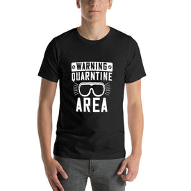 Double Sided My Quarantine area T-Shirt for Men, Adult Cotton Short Sleeve Tee - Alexecom.com