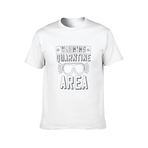 Image of Double Sided My Quarantine area T-Shirt for Men, Adult Cotton Short Sleeve Tee - Alexecom.com