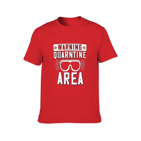 Image of Double Sided My Quarantine area T-Shirt for Men, Adult Cotton Short Sleeve Tee - Alexecom.com