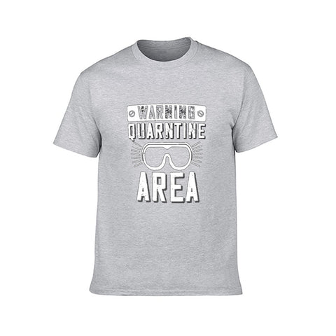 Image of Double Sided My Quarantine area T-Shirt for Men, Adult Cotton Short Sleeve Tee - Alexecom.com